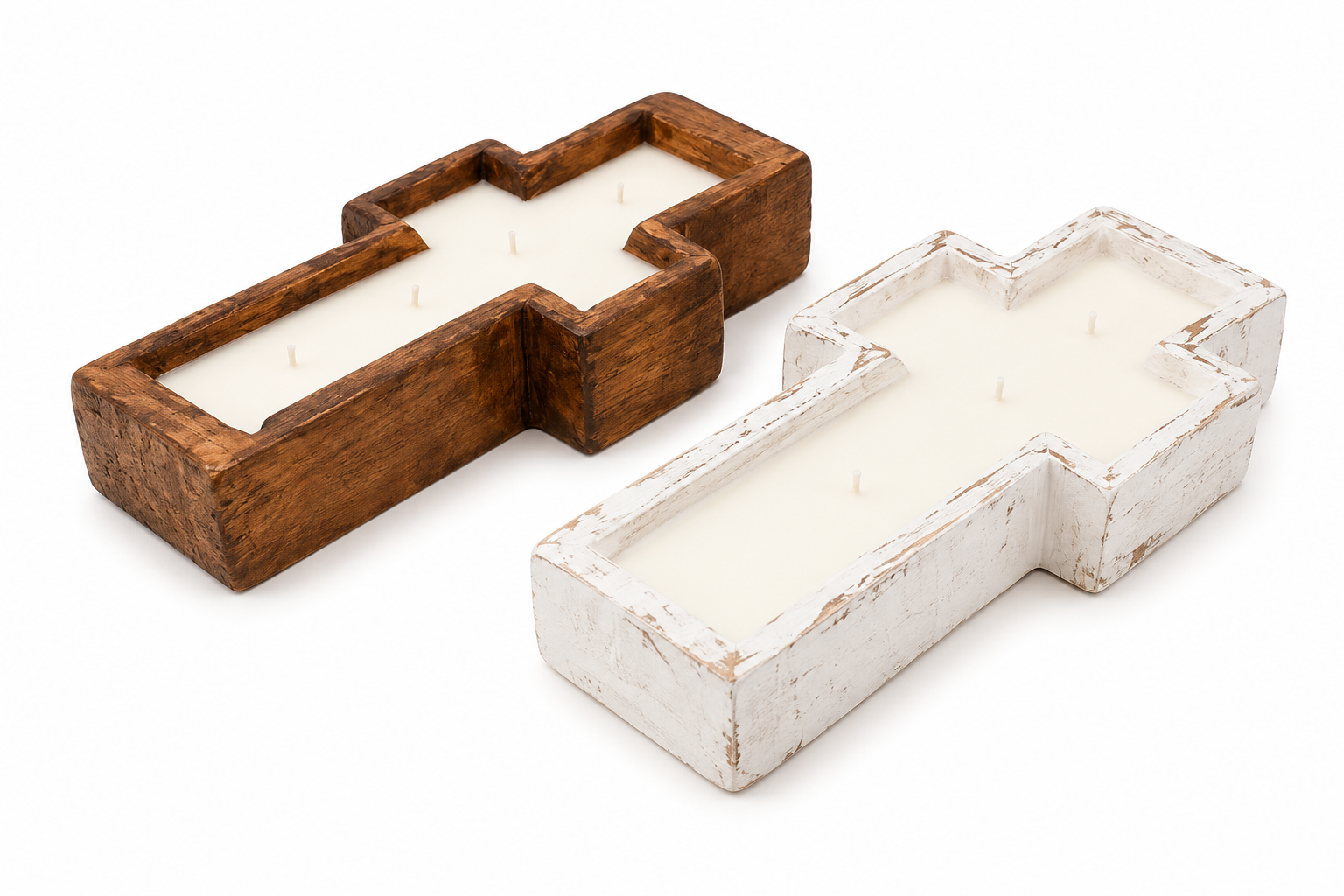 Wooden Cross Dough Bowl