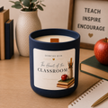 Heart of the Classroom Navy 14oz Candle