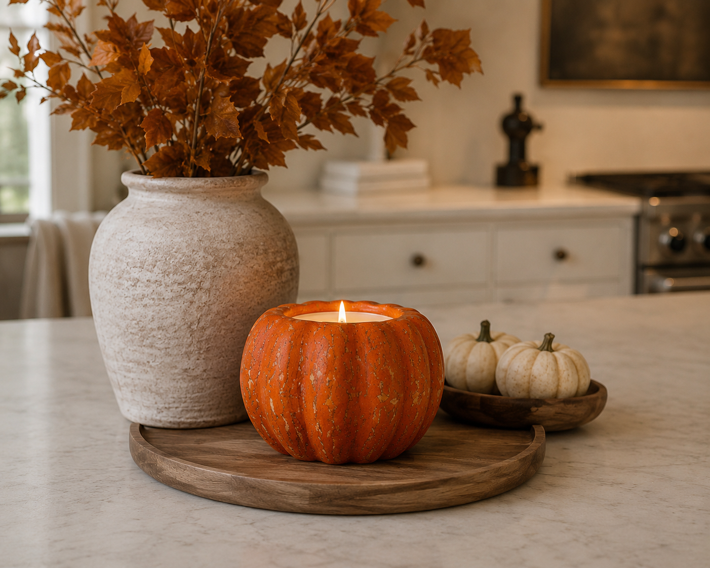 Pumpkin Clay Candle