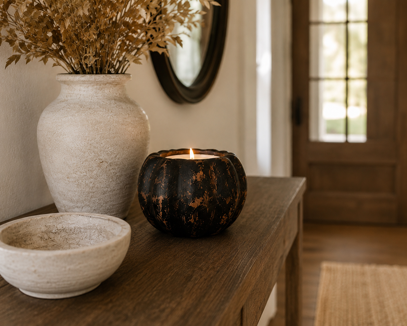 Pumpkin Clay Candle