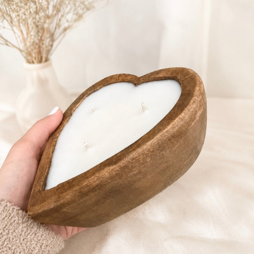 SweetHeart Wooden Bowl