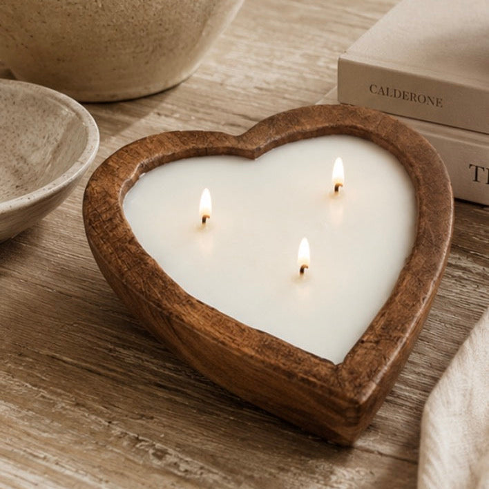 SweetHeart Wooden Bowl