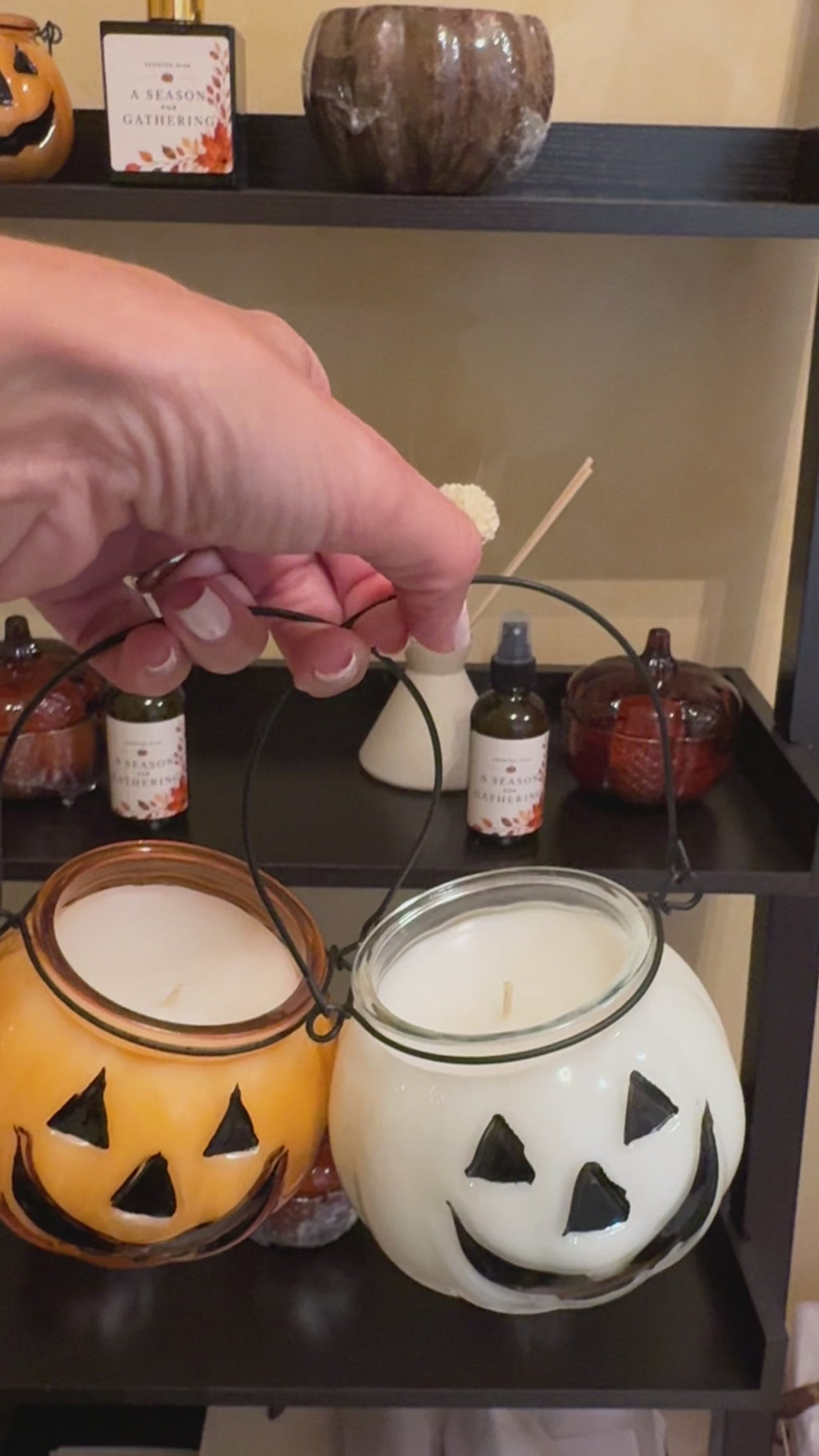 Boo’ Jack-O’-Lantern Candle
