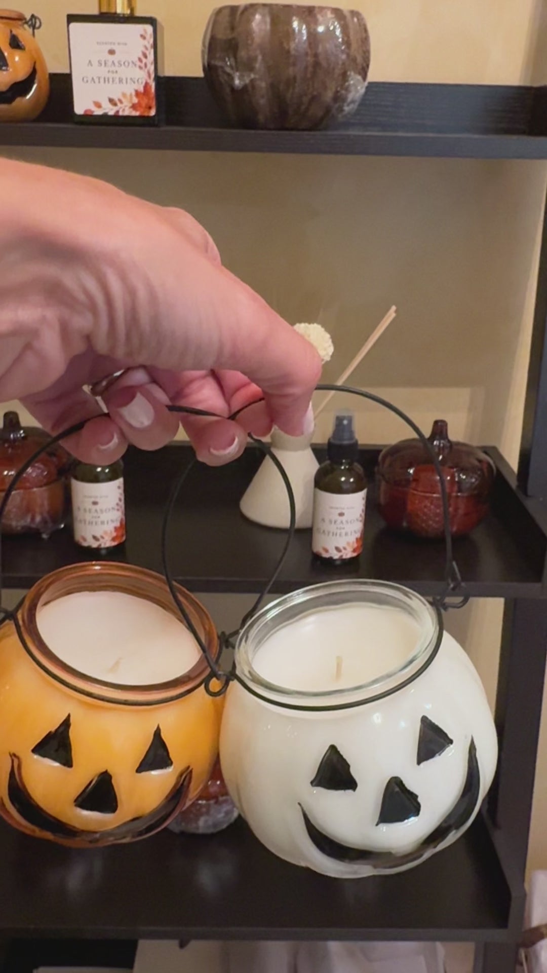 Boo’ Jack-O’-Lantern Candle